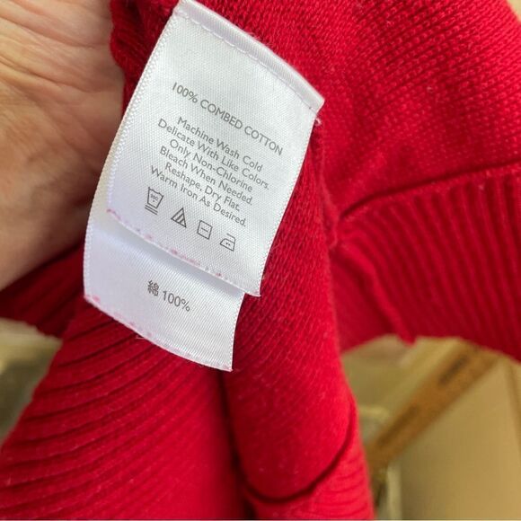 VINTAGE EDDIE BAUER ZIP FRONT SWEATER IN SNOWFLAKE FAIR ISLE DESIGN - Picture 9 of 9